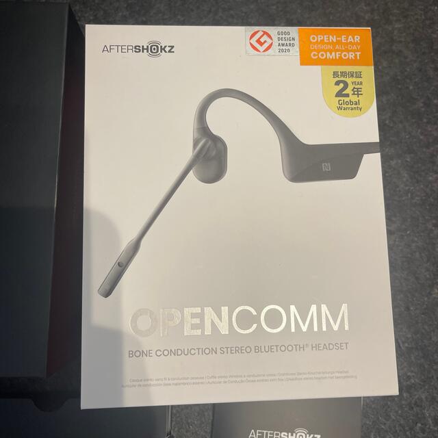 AFTERSHOKZ OPENCOMM 骨伝導ヘッドセット SLATE GREY