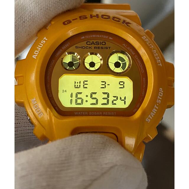 G-SHOCK/イエロー/メタリック/ビンテージ/DW-6900/三つ目/ミラー-