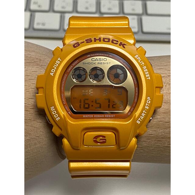 G-SHOCK/イエロー/メタリック/ビンテージ/DW-6900/三つ目/ミラー 腕時計(デジタル) もっとお得