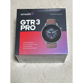 k様専用　Amazfit GTR 3 Pro ブラウンレザー　グローバル版(腕時計(デジタル))