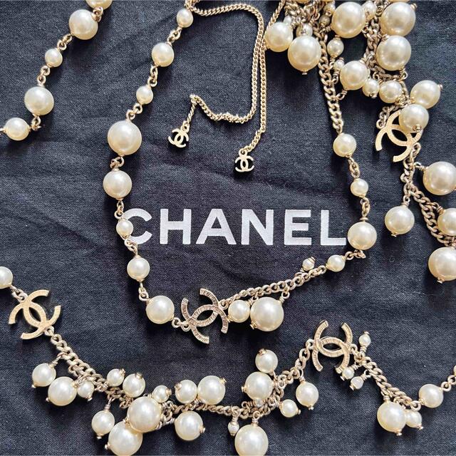 激安正規品 CHANEL シャネル パール ココマーク ロング ネックレス