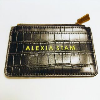 アリシアスタン(ALEXIA STAM)の【アリシアスタン】ブラック カードケース(財布)