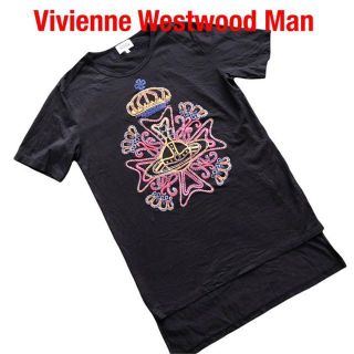 ヴィヴィアンウエストウッド(Vivienne Westwood)のVivienne Westwood Man Tシャツ　黒　ヴィヴィアンオーヴ(Tシャツ/カットソー(半袖/袖なし))