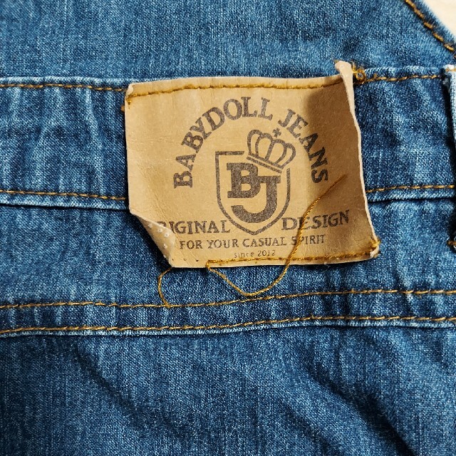 BABYDOLL(ベビードール)のBABYDOLL　ジャンパースカート　120　デニム　女の子　子供服 キッズ/ベビー/マタニティのキッズ服女の子用(90cm~)(ワンピース)の商品写真