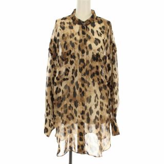 アザー(other)のシティショップ 21SS LEOPARD シャツ ブラウス ヒョウ柄 F 茶(シャツ/ブラウス(長袖/七分))