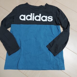 アディダス(adidas)のadidas　ロンT　長袖　140　黒　青　男の子　子供服(Tシャツ/カットソー)
