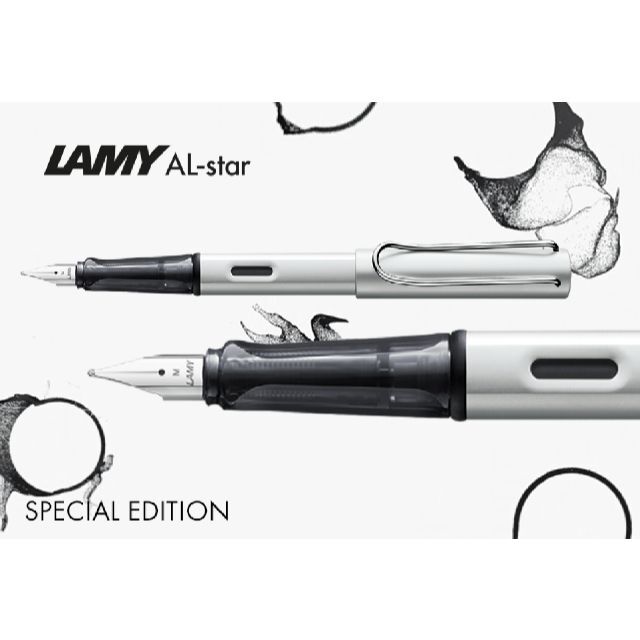 LAMY(ラミー)のラミー アルスター 万年筆 2022年限定モデル ホワイトシルバー  M：中字 インテリア/住まい/日用品の文房具(ペン/マーカー)の商品写真