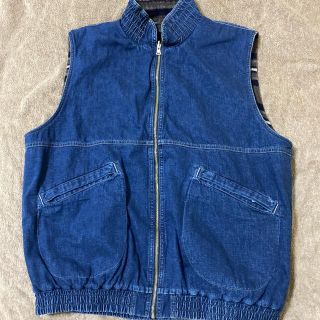 テンダーロイン(TENDERLOIN)のテンダーロイン　デニム　ブランケット　リバーシブル　ベスト　XL washed(ベスト)