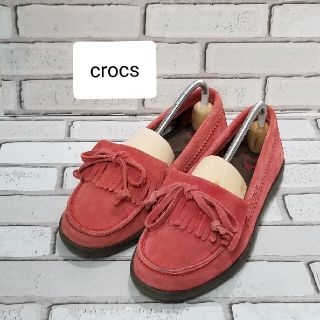 クロックス(crocs)の【CROCS】クロックス スエード　モカシンシューズ　フラット(スリッポン/モカシン)