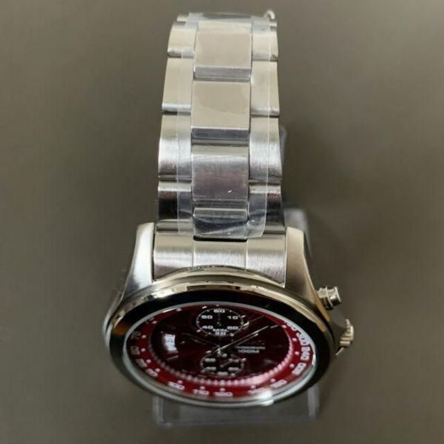 SEIKO(セイコー)の【新品】SEIKO セイコー クロノグラフ カレンダー レッド メンズ腕時計 メンズの時計(腕時計(アナログ))の商品写真