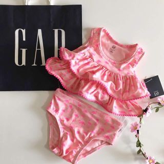 ベビーギャップ(babyGAP)のmaru様専用新品♡baby gap♡フラミンゴ 水着♡ビキニ フリル/ユニクロ(水着)