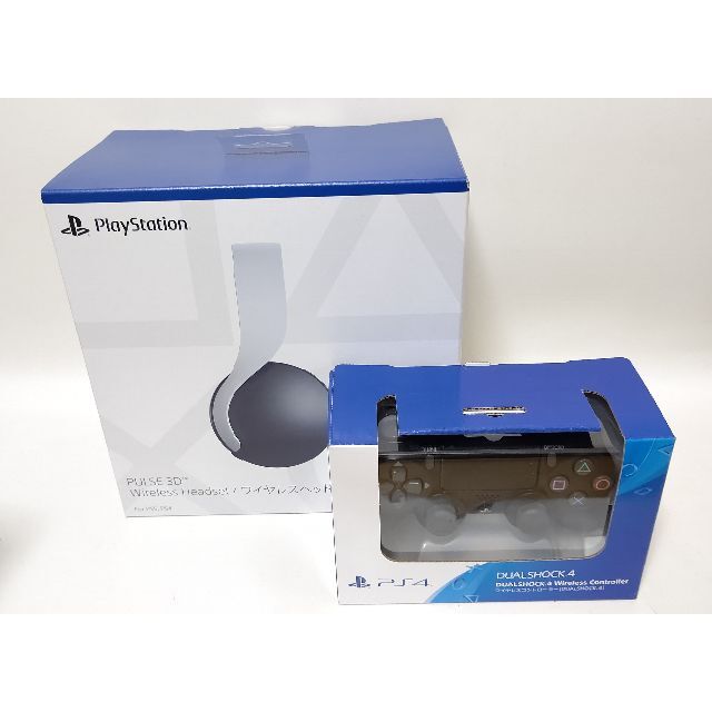 SONY - PULSE3D ワイヤレスヘッドセット+デュアルショック 4 ジェット・ブラック