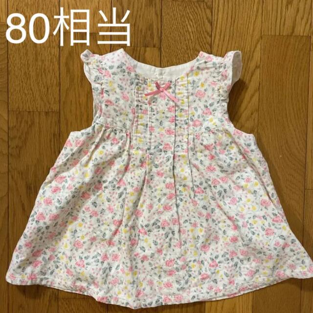 BeBe(ベベ)のトップス チュニック ワンピース　80 キッズ/ベビー/マタニティのベビー服(~85cm)(シャツ/カットソー)の商品写真