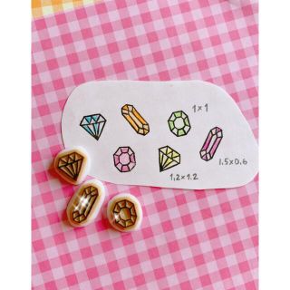 宝石セット①✩消しゴムはんこ(はんこ)