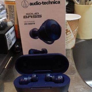 オーディオテクニカ(audio-technica)のaudio-technica フルワイヤレスイヤホン ATH-CKS5TW BL(ヘッドフォン/イヤフォン)