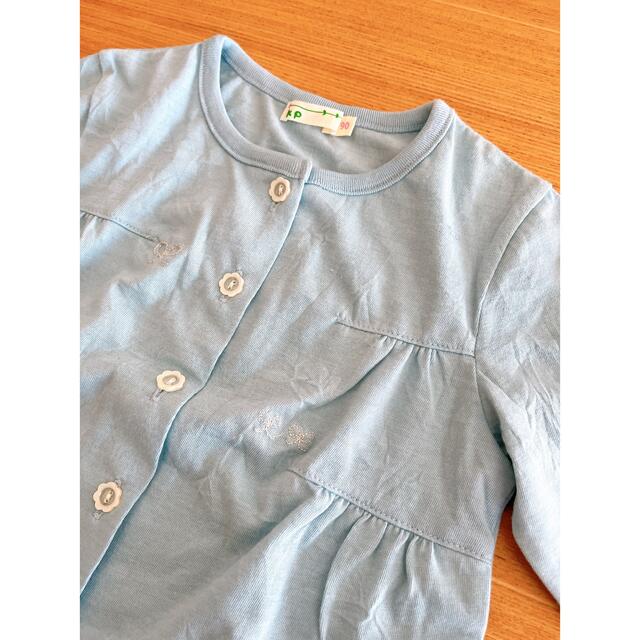 KP(ニットプランナー)のkp ガーデンガン　薄手　７分丈　90 キッズ/ベビー/マタニティのキッズ服女の子用(90cm~)(Tシャツ/カットソー)の商品写真