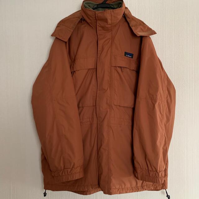 LLBean 90s vintage ナイロンジャケット　フリース・フード取外可