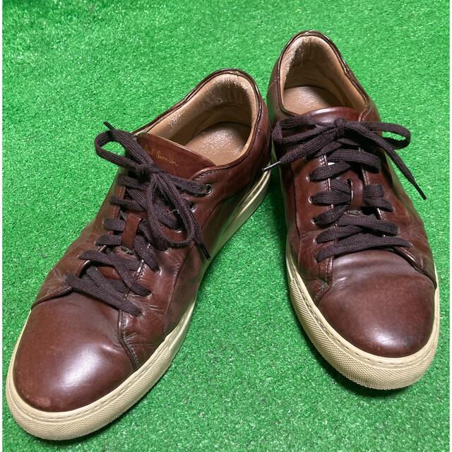 Paul Smith - Paul smith レザースニーカー エンジ色の通販 by ししか