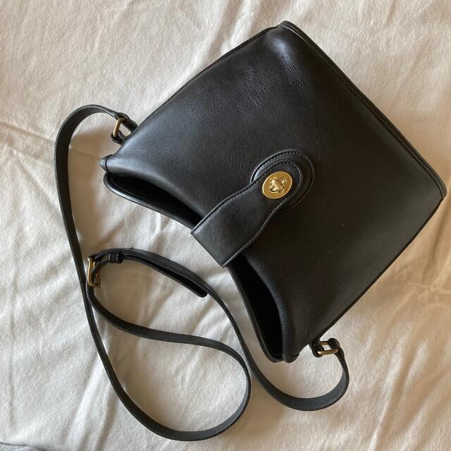 美品 アメリカ製 オールドコーチ ショルダーバッグ OLD COACH ブラック 2