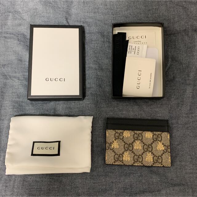 Gucci(グッチ)のグッチ　カードケース　GUCCI  定期入れ　パスケース　蜂 レディースのファッション小物(名刺入れ/定期入れ)の商品写真