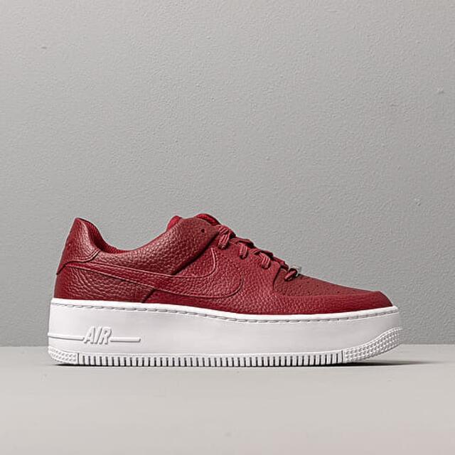 NIKE AIR FORCE 1 SAGE LOW RED/WHT 24.5cm