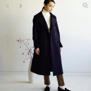 foufouメルトンダブルコートsサイズ(melton double coat)