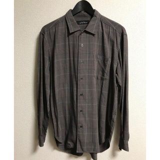 ユナイテッドアローズグリーンレーベルリラクシング(UNITED ARROWS green label relaxing)の未使用　ユナイテッドアローズ　レーヨン　チェックシャツ　 シャツ　M(シャツ)