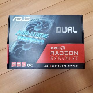 エイスース(ASUS)のASUS DUAL RX6500XT(PCパーツ)