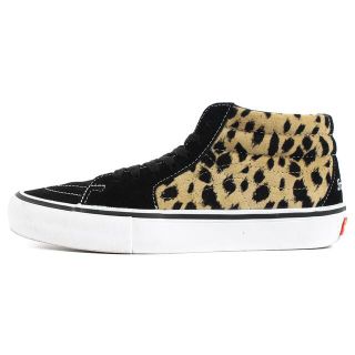 シュプリーム(Supreme)のSupreme × Vans SK8 Mid レオパード 黒 キムタク着用(スニーカー)