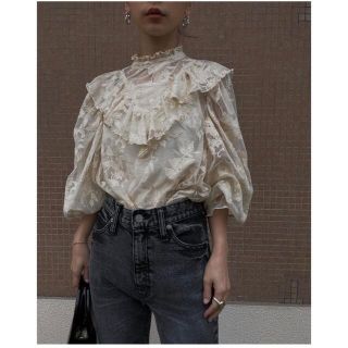 アメリヴィンテージ(Ameri VINTAGE)のAMERI  ★ 名古屋限定LADY UNUSUAL LACE BLOUSE ★(シャツ/ブラウス(長袖/七分))