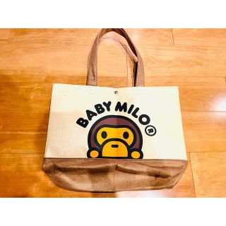 アベイシングエイプ(A BATHING APE)のBABY MILO フェルト地トートバッグ(トートバッグ)