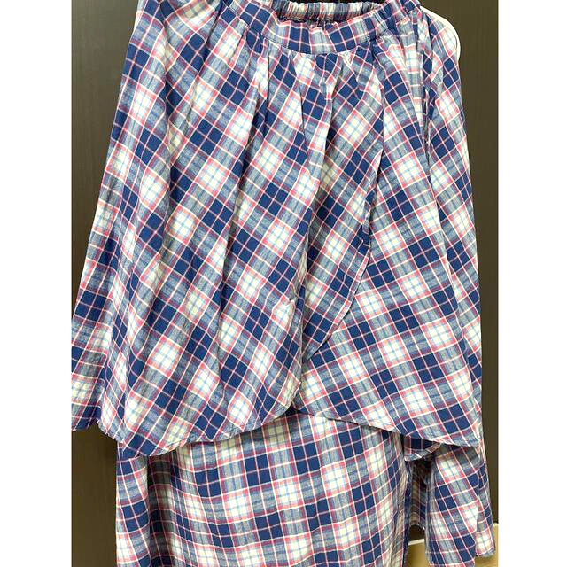 Chesty(チェスティ)の【値下げ】LINKABLE  チェック　スカート　アシンメトリー レディースのスカート(ロングスカート)の商品写真