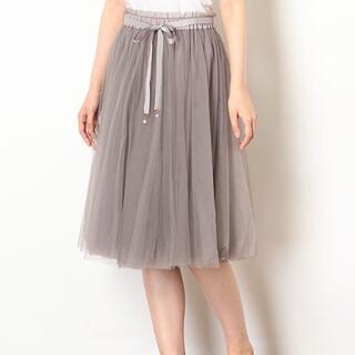パターンフィオナ(PATTERN fiona)のパターンフィオナ ♡ グログランリボンチュールスカート(ひざ丈スカート)