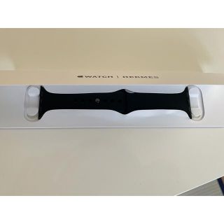 アップルウォッチ(Apple Watch)の新品未使用　Apple Watch エルメス　ラバーバンド　ブラック　41ミリ(ラバーベルト)