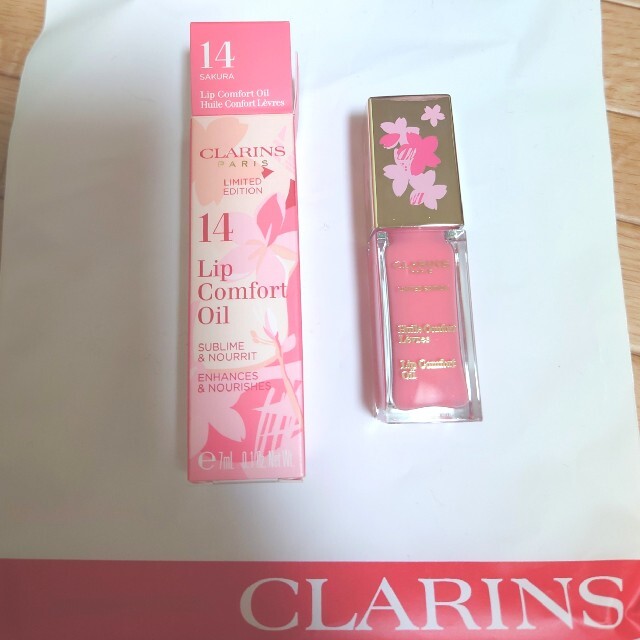 CLARINS(クラランス)のクラランス  コンフォートリップオイル14 サクラ コスメ/美容のベースメイク/化粧品(リップグロス)の商品写真
