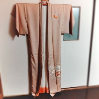 【更に値下】上品な附下　アンティーク着物　手縫い　京都室町　呉服店(着物)