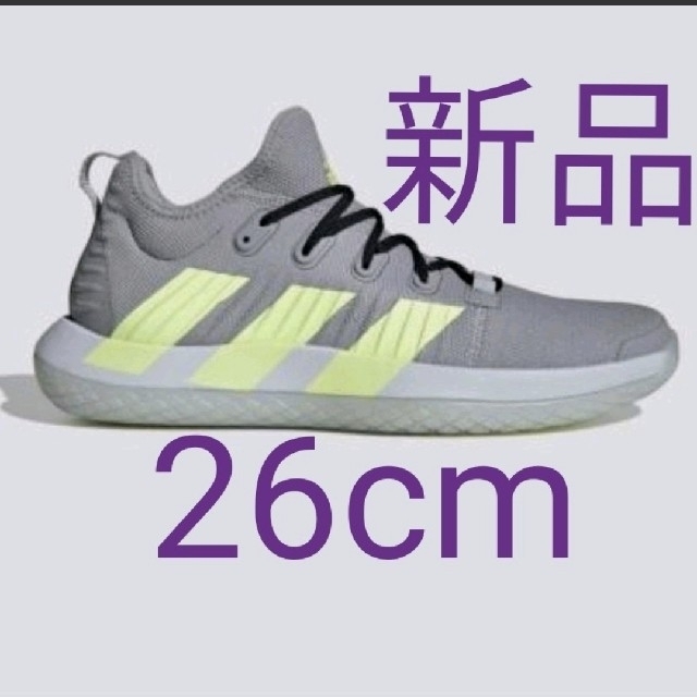 adidas(アディダス)のアディダス ハンドボールシューズ スタビル ブースト 26cm グレー 新品 メンズの靴/シューズ(スニーカー)の商品写真