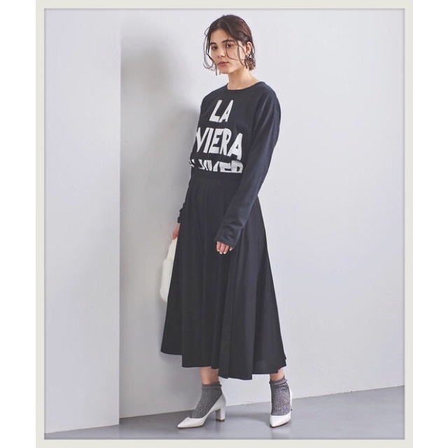 united arrows UWCS R/P フレアスカート ブラック 36 1