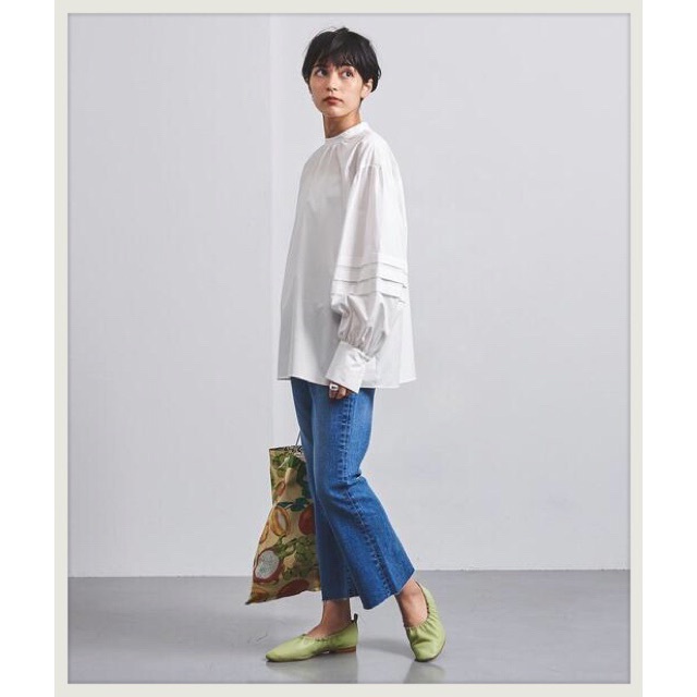 UNITED ARROWS - united arrows UWFM タックパフスリーブ ブラウス†◆
