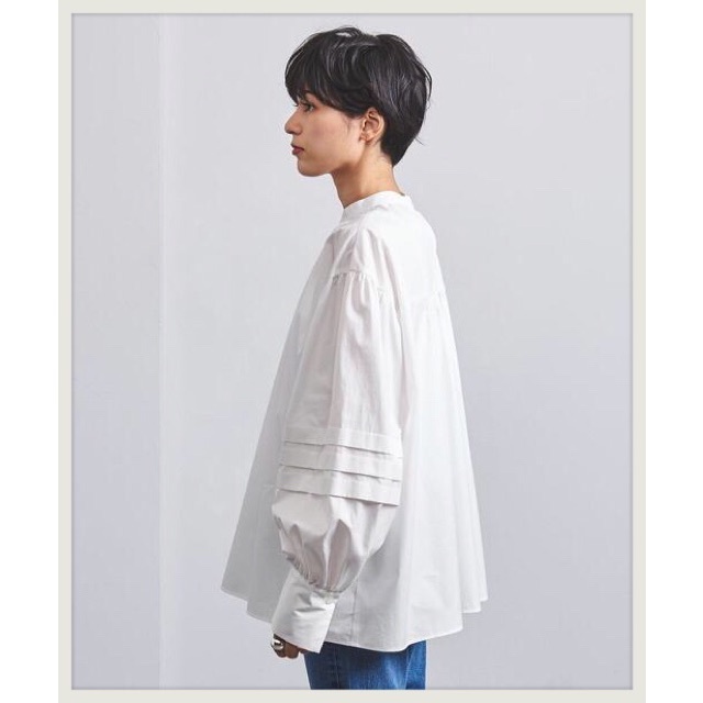 UNITED ARROWS(ユナイテッドアローズ)のunited arrows UWFM タックパフスリーブ ブラウス†◆ レディースのトップス(シャツ/ブラウス(長袖/七分))の商品写真