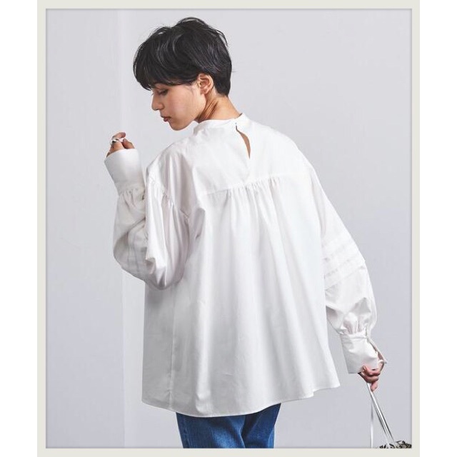 UNITED ARROWS(ユナイテッドアローズ)のunited arrows UWFM タックパフスリーブ ブラウス†◆ レディースのトップス(シャツ/ブラウス(長袖/七分))の商品写真