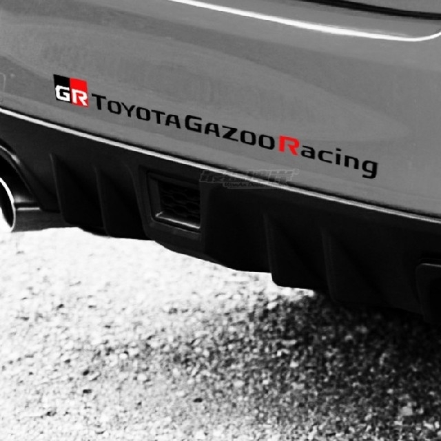 2枚組トヨタGR TOYOTA GAZOO Racing ステッカー1 黒赤の通販 by だいくん's shop｜ラクマ