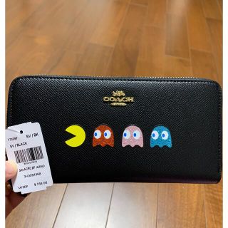 コーチ(COACH)のショプバ・箱付き　　長財布　キラキラパックマン　(長財布)