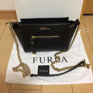 フルラ(Furla)のフルラチェーンバッグ ブラック(ショルダーバッグ)