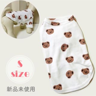 ドッグウェア くまちゃん Tシャツ S ホワイト 新品未使用(犬)