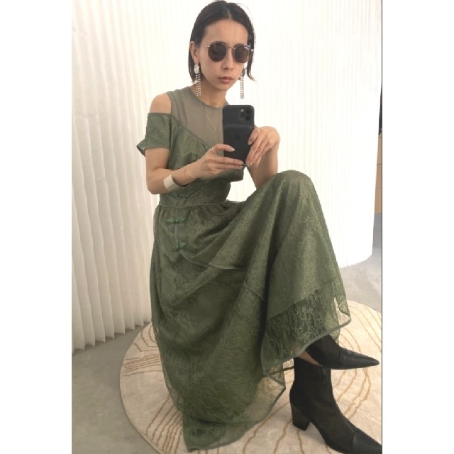 Ameri VINTAGE - Ameri【未使用品】チャイナ レースドレス Ameri VINTAGE - Ameri【未使用品】チャイナ レースドレス