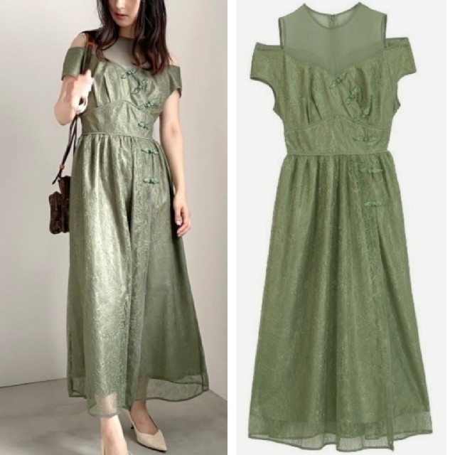 Ameri VINTAGE - Ameri【未使用品】チャイナ レースドレス Ameri VINTAGE - Ameri【未使用品】チャイナ レースドレス