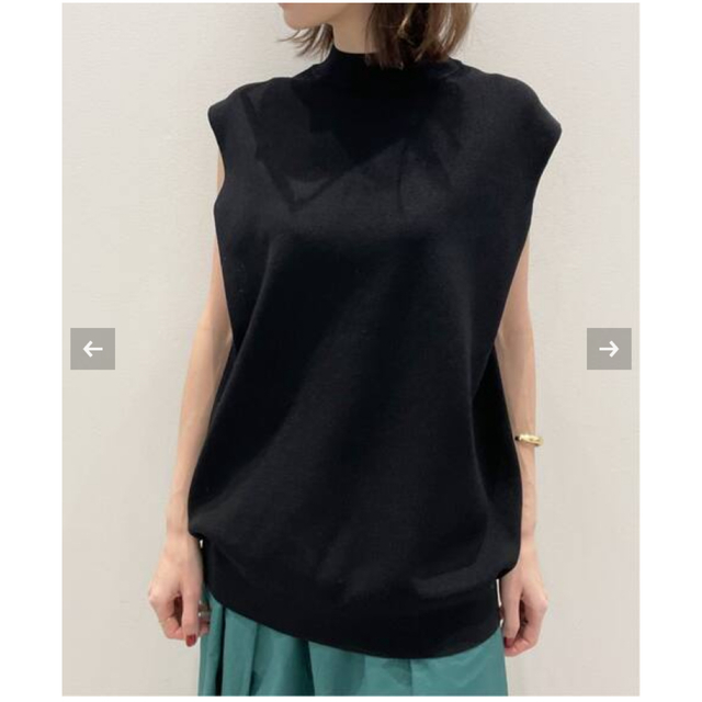 L'Appartement Knit Vest ブラック　新品タグ付き　試着無しなし生地の厚さ