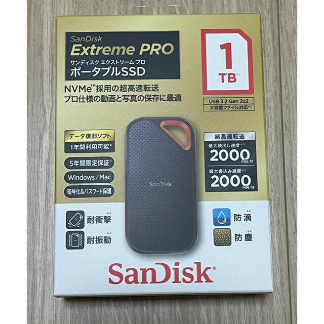 SanDisk ポータブルSSD 1TB SDSSDE81-1T00-J25