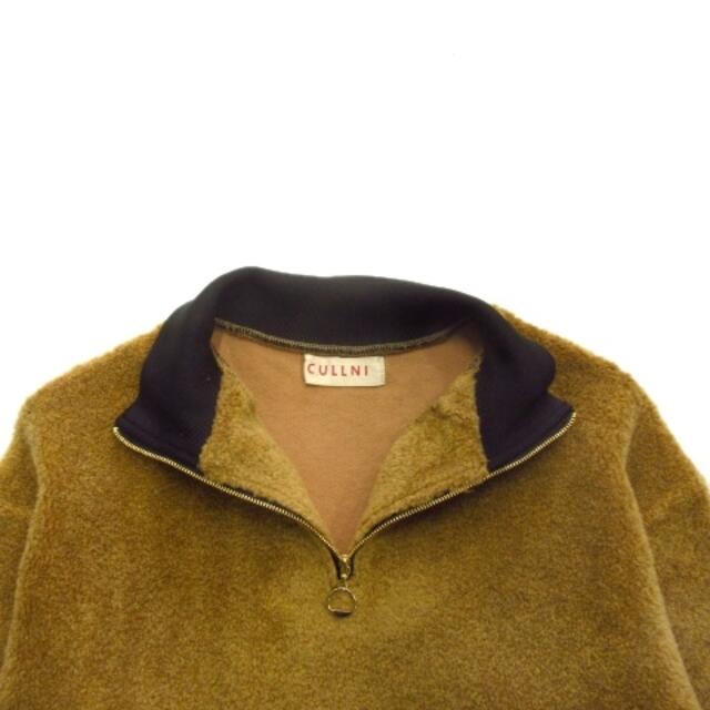 美品 18AW クルニ CULLNI ハーフジップボアプルオーバー フリース ジ